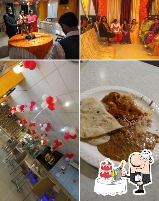 Take a look at the picture displaying wedding and food at Royal Mango Restaurant