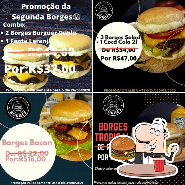 Peça um hambúrguer no Borges