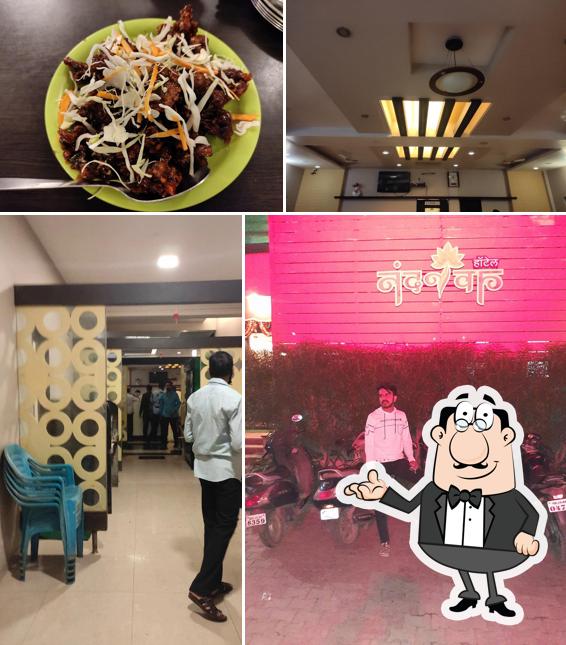 Take a seat at one of the tables at Hotel Nandanvan