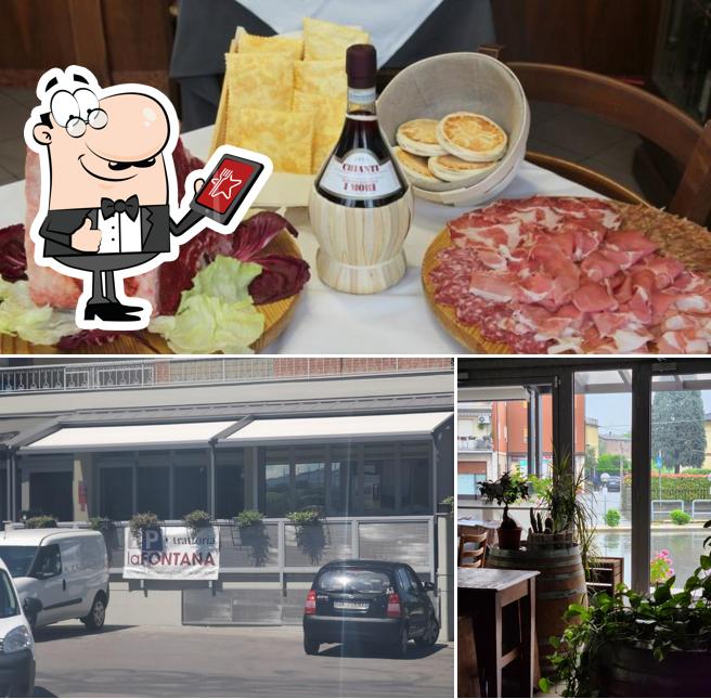 Dai un’occhiata alla immagine che presenta la esterno e alcol di Trattoria la Fontana