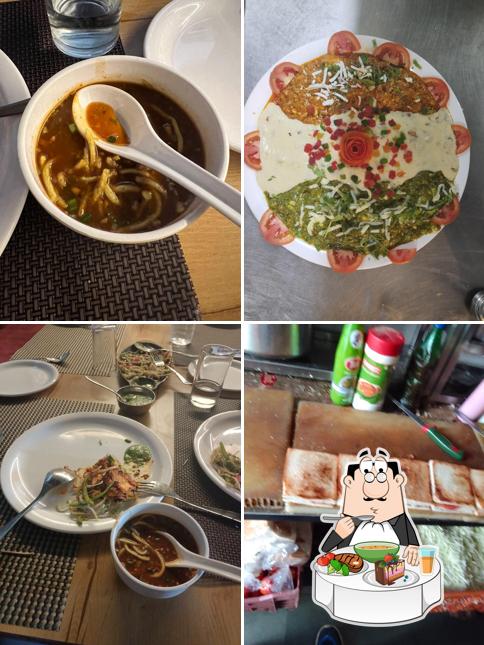 Hot and sour soup at Maniratna Restaurant