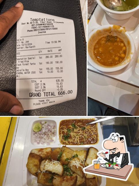 Food at Temptations Vijayawada