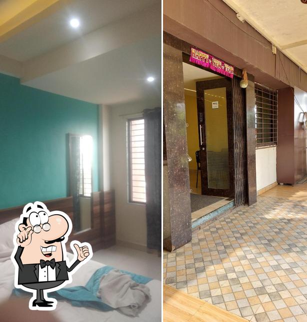 The interior of Hotel Sai Sharada