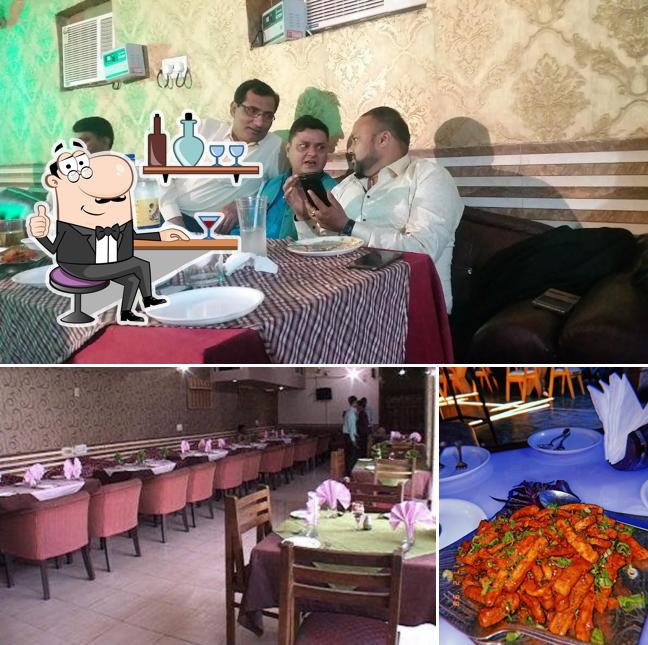 Among various things one can find interior and food at Torque