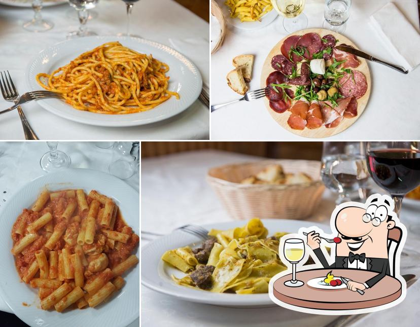 Platti al Trattoria dei Cacciatori