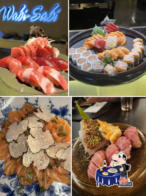 Sashimi em Wabi-Sabi Restaurante Japonês