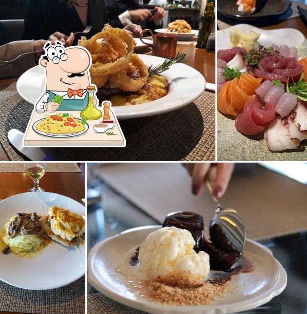 Platos en Zephyr Seafood & Sushi