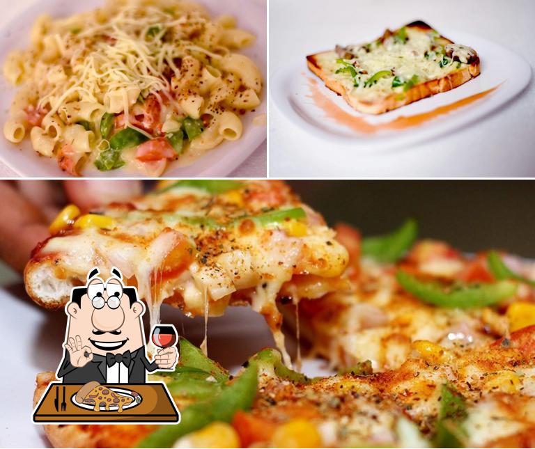 Order pizza at Cafe 2