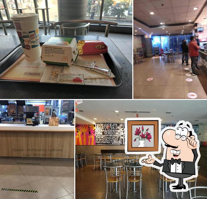 The interior of McDonald's