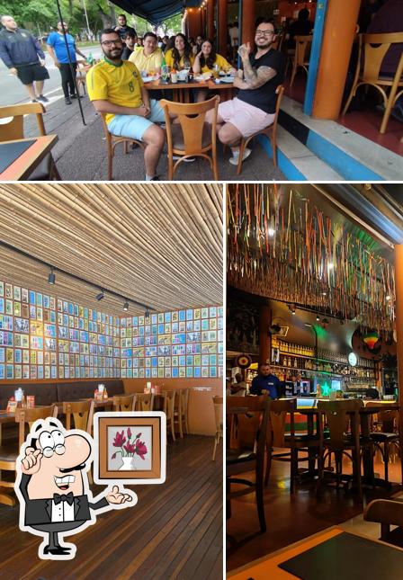 O interior do Macaxeira Perdizes Restaurante & Cachaçaria