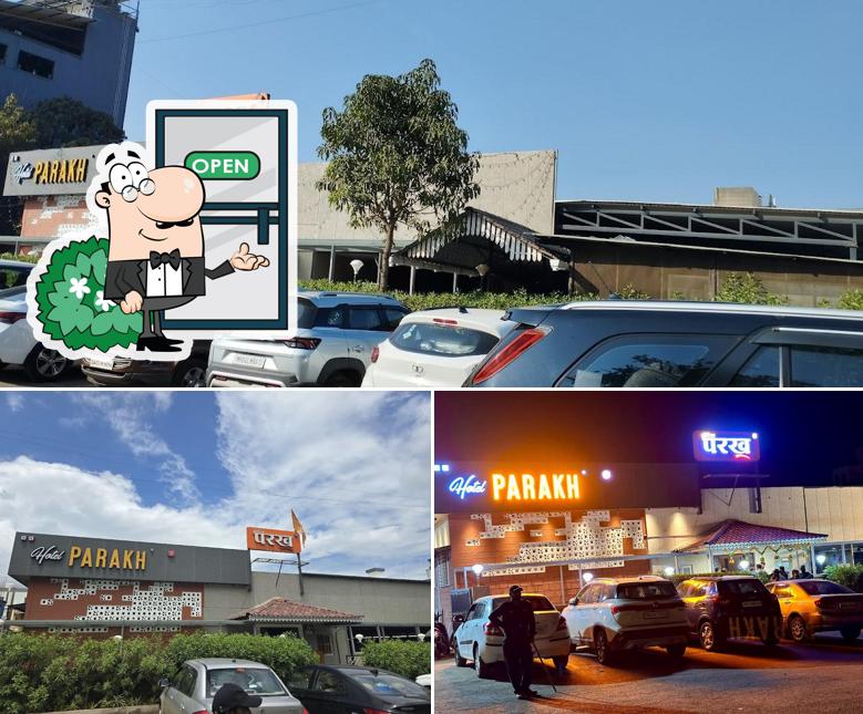 Enjoy the view at the outside area of Hotel Parakh