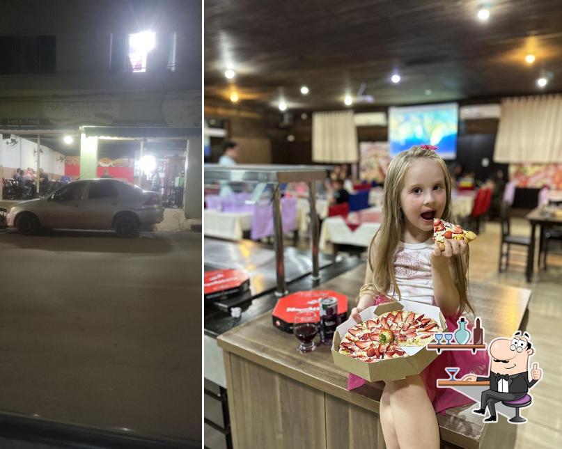 O interior do Napolitana Pizzaria Sobradinho