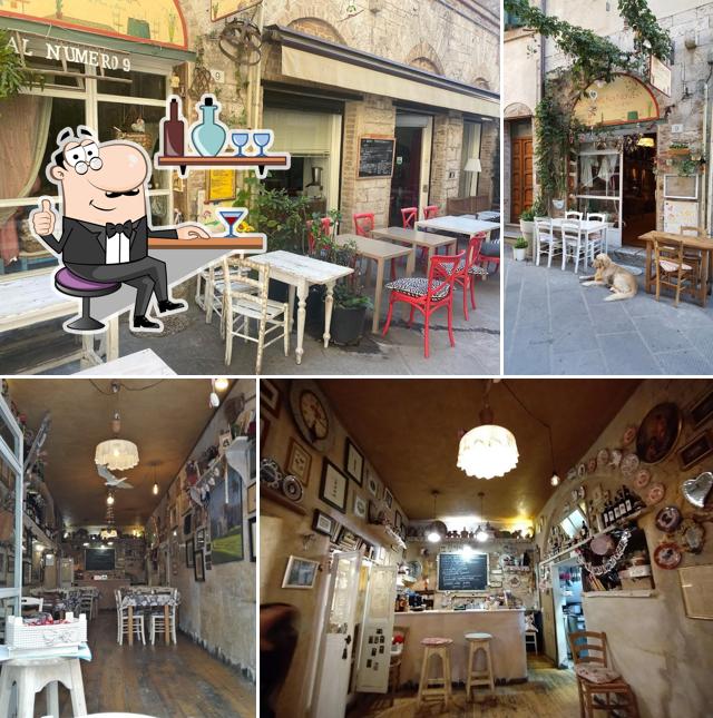 Dai un'occhiata agli interni di Al Numero Nove