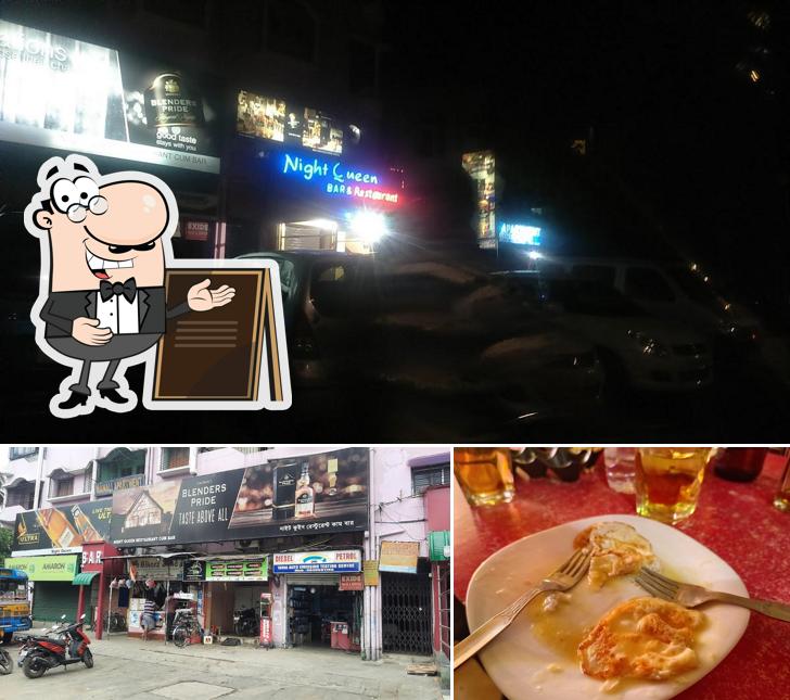 The exterior of Night Queen Restaurant & Bar Live Music Hookah Available - Dum Dum Park, Bangur, Lake Town