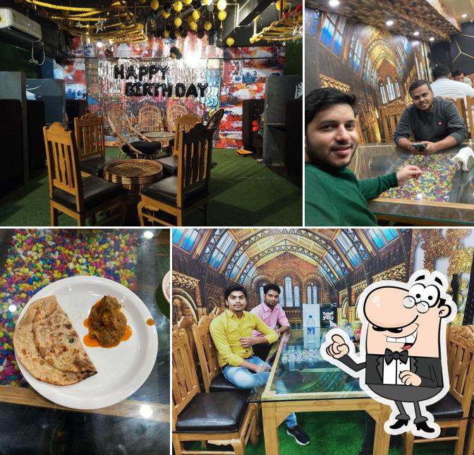 Take a seat at one of the tables at The Dark Cafe & Restaurant