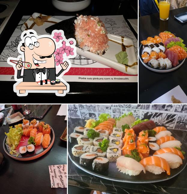 No Noiê sushi, você pode provar sushi