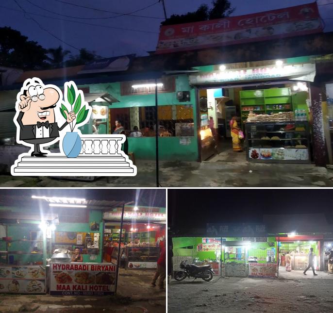 The exterior of Maa Kali Hotel