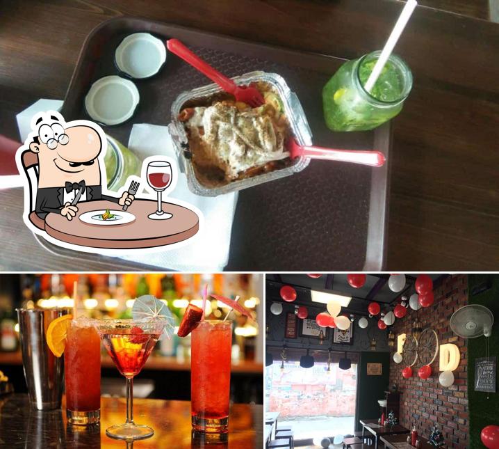 The restaurant's food and alcohol