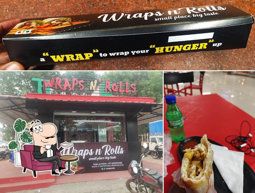 The interior of Wraps n Rolls