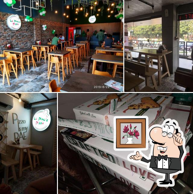 The interior of La Pino'z Pizza Bhuj