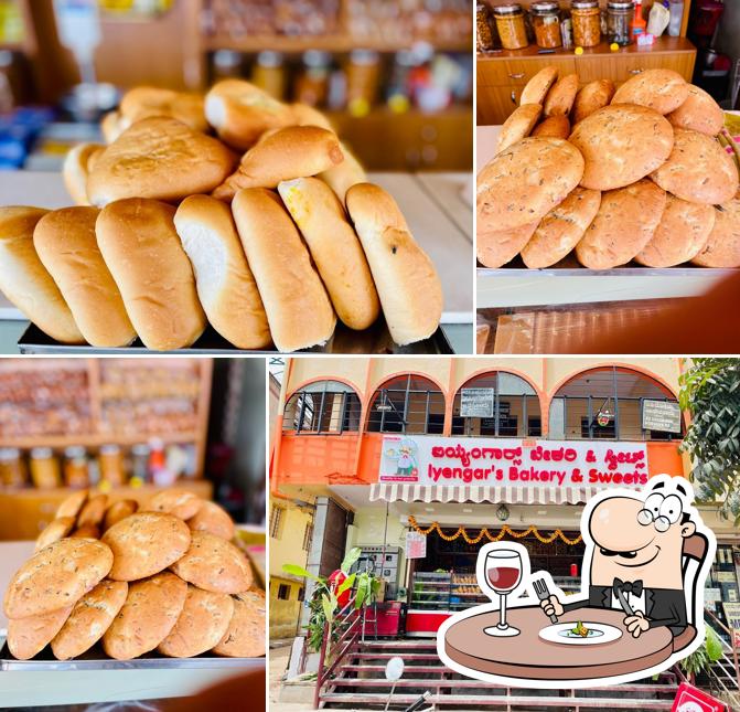 Food at Iyengar's bakery and Sweets