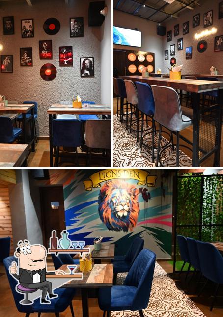 Check out how Lions Den Bar & Cafe looks inside