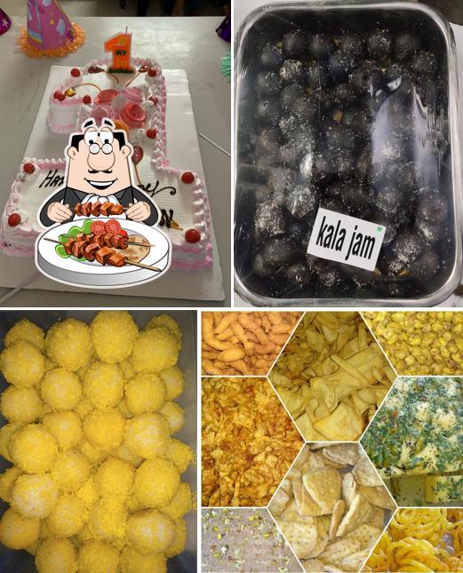 Food at khodiyar sweet mart