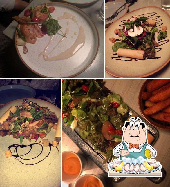 The guests of Slink & Bardot can taste various seafood items