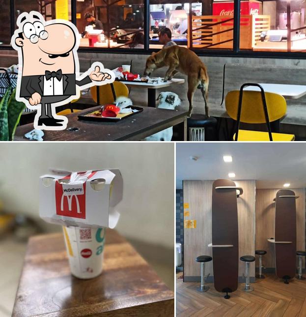 The interior of McDonald's