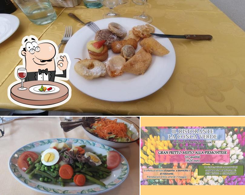 Cibo al Ristorante La Conca Verde