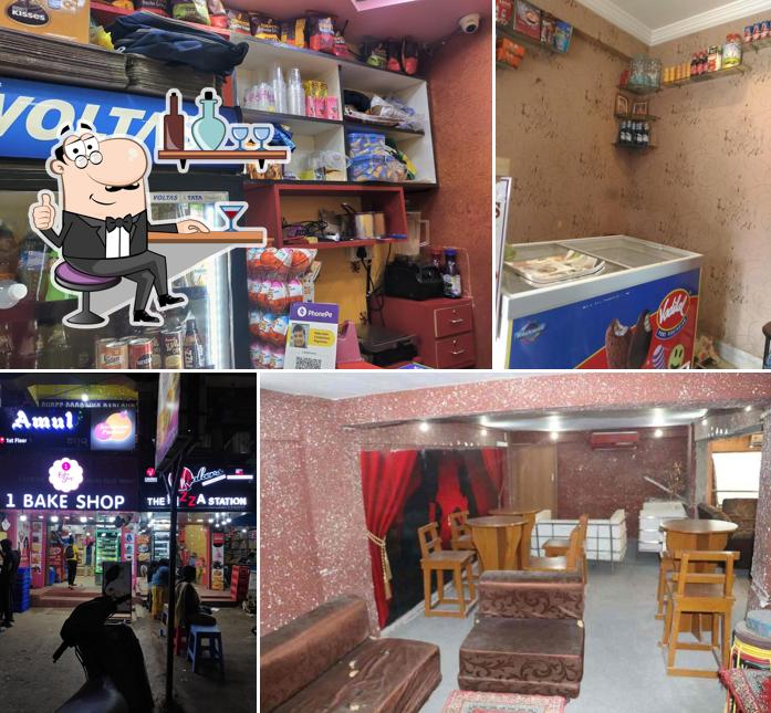 The interior of Pizza Station