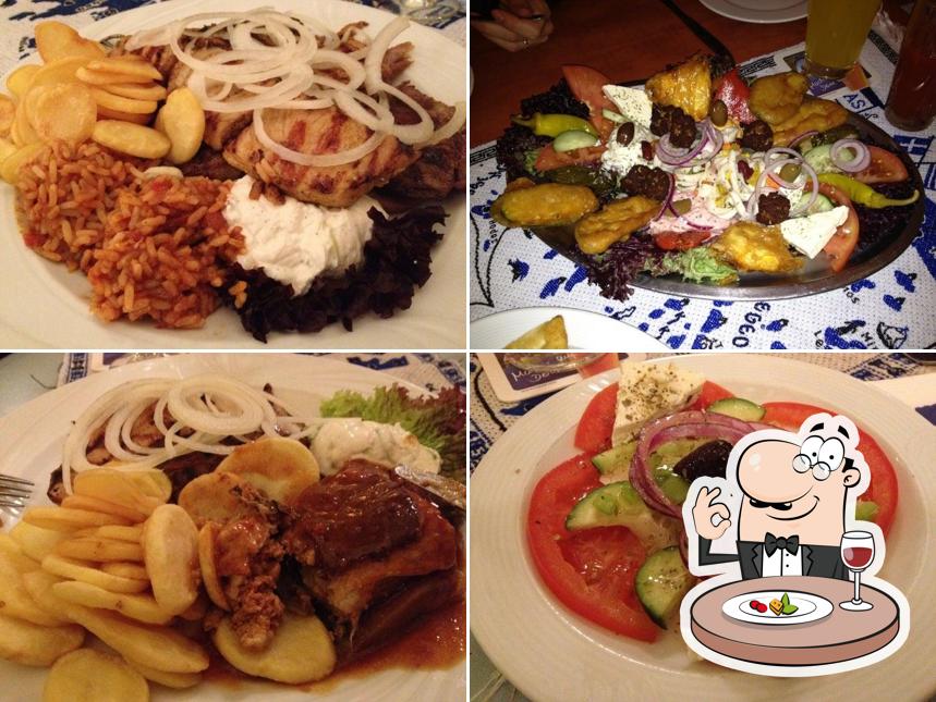 Nourriture à Restaurant Axion-Delphi