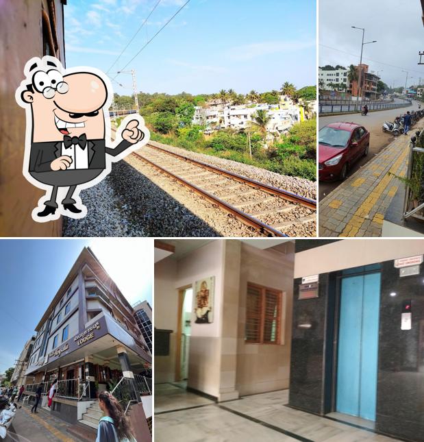 Enjoy the view at the outside area of Hotel Hoysala