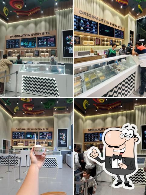 The interior of Naturals Ice Cream