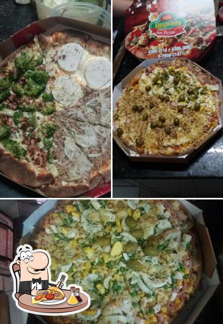Escolha diferentes estilos de pizza