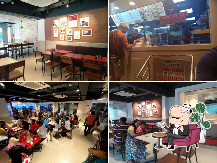 The interior of Domino's