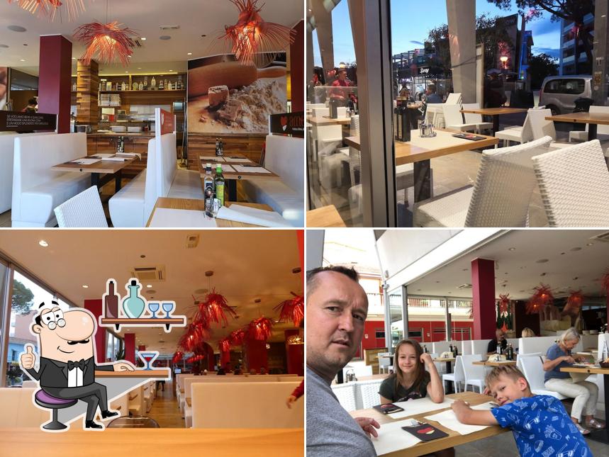 Gli interni di Amore Pizzeria Ristorante