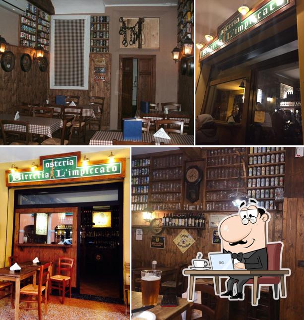 Gli interni di Osteria Birreria L'impiccato