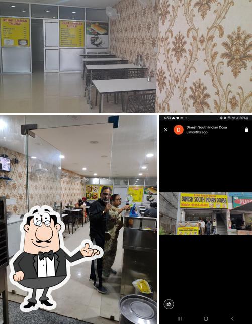 The interior of Dinesh South Indian Dosa