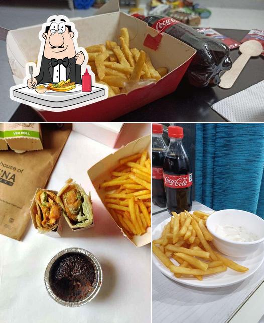 Taste chips at Kaati Zone Rolls and Wraps