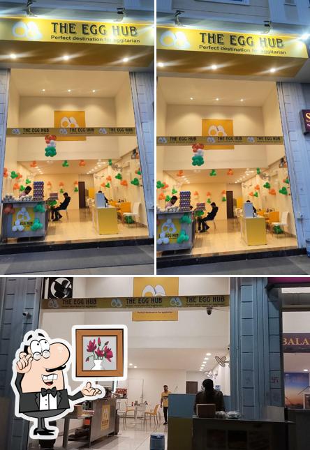 The interior of The Egg Hub