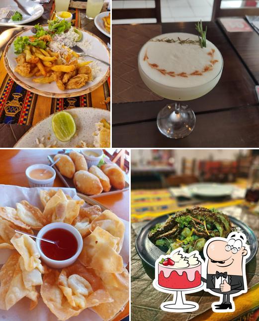 Bolo veludo vermelho em Restaurante Lima Peru