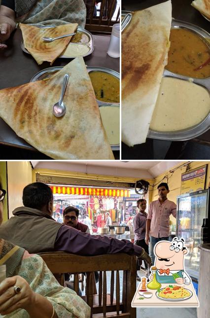 This is the picture depicting food and interior at Nabjivan Kulfi