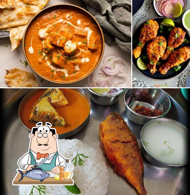 Grilled salmon at Bawarchi Delicious Food Corner