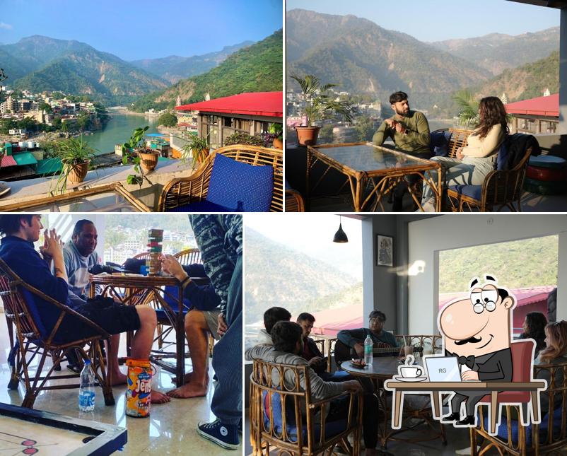 Check out how Sky High Cafe Rishikesh (Laxman Jhula) looks inside