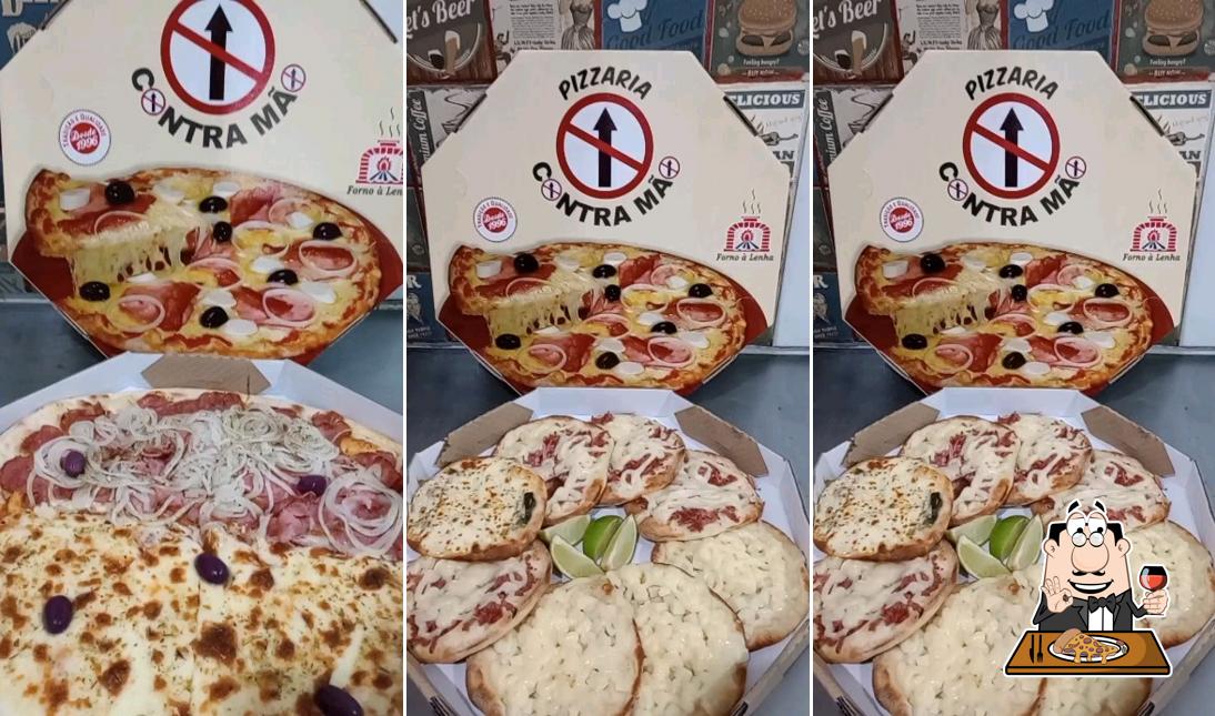 Consiga pizza no Pizzaria Contra Mão