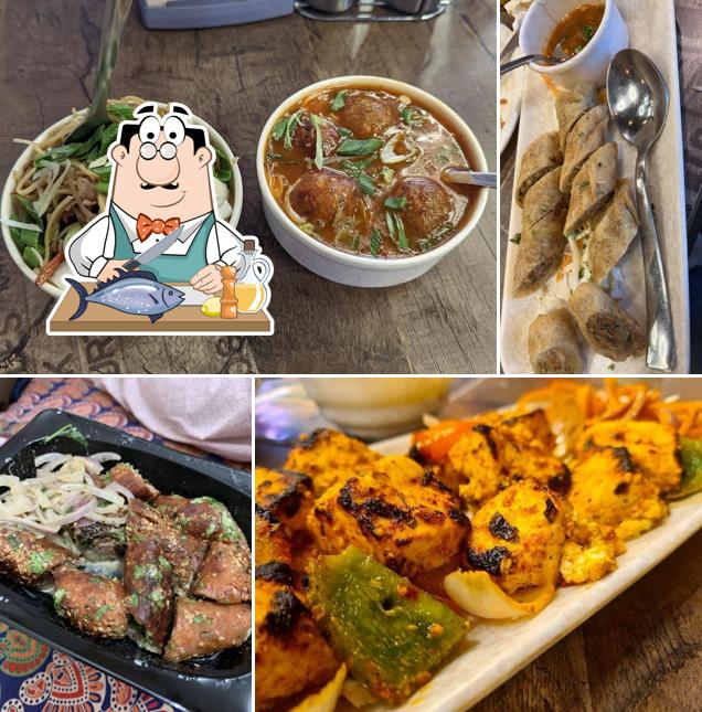 Grilled salmon at Desii Chatore