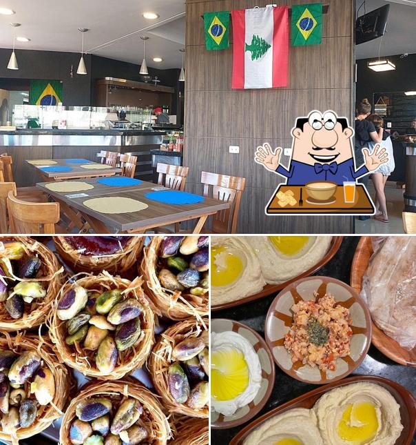 A imagem da comida e interior a Sanaa Comida Libanesa - Cozinha Árabe Libanesa
