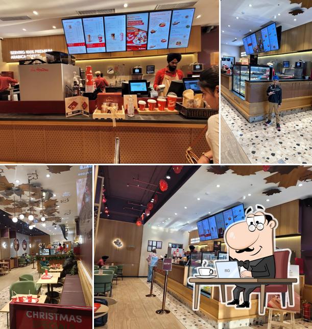 The interior of Tim Hortons