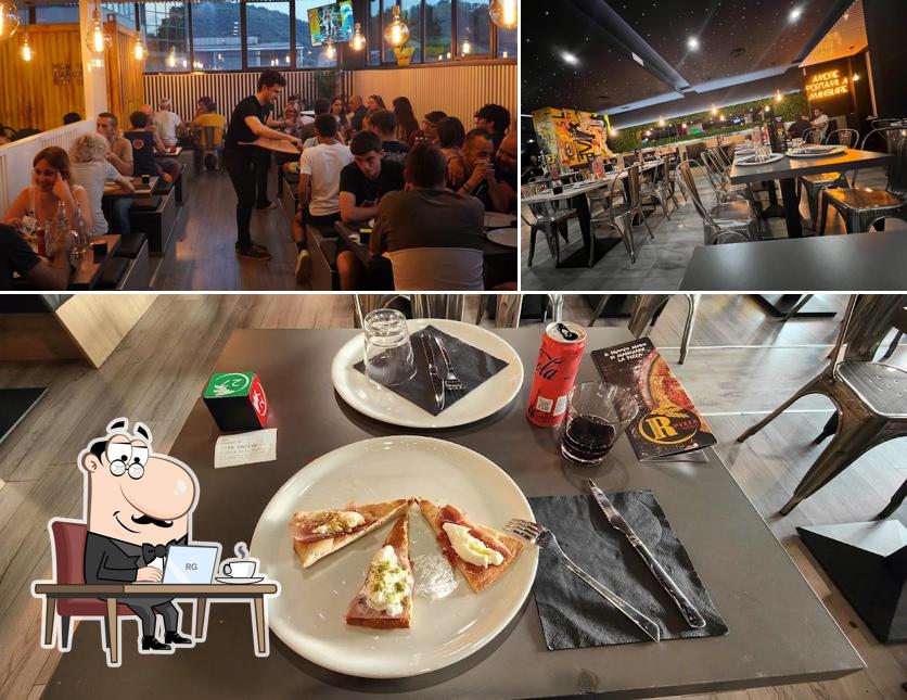 Gli interni di Pizza Revolution